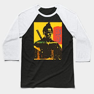 Yasuke Black Samurai in 1579 Feudal Japan No. 11  on a Dark Background Baseball T-Shirt